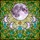 Stained Glass Art Lovers' Opalescent Moon, Teal Gem Crescents, Pink Purple Blue Swirls, Lush Foliage Mosaic Stained Glass Suncatcher - 7