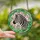 Wildlife Art Enthusiasts' Tiffany Style Stained Glass Zebra Head Profile Pink Mosaic Emerald Green Foliage Stained Glass Suncatcher - 2