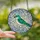 Art Lovers' High Contrast Tiffany Style Stained Glass Teal Emerald Bird Art Nouveau Mosaic Stained Glass Suncatcher - XTMtmW4dKR