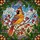 Nature Lovers' Tiffany Style Stained Glass Cardinal, Ruby Red Berries & Golden Orange Foliage Mosaic Stained Glass Suncatcher - 7