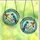 Nature Lovers' Intricate Stained Glass Birds Royal Blue Teal Orange Emerald Design Stained Glass Suncatcher - 3