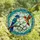 Nature Lovers' Intricate Stained Glass Birds Royal Blue Teal Orange Emerald Design Stained Glass Suncatcher - 4