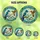 Nature Lovers' Intricate Stained Glass Birds Royal Blue Teal Orange Emerald Design Stained Glass Suncatcher - 6