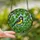 Nature Lovers' Cheerful Great Tit Tiffany Stained Glass Bright Yellow Green Intricate Mosaic Stained Glass Suncatcher - Czz2Y_8C9K