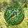 Nature Lovers' Cheerful Great Tit Tiffany Stained Glass Bright Yellow Green Intricate Mosaic Stained Glass Suncatcher - OZeuWqX9DT