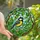 Nature Lovers' Cheerful Great Tit Tiffany Stained Glass Bright Yellow Green Intricate Mosaic Stained Glass Suncatcher - zKDV9rArVW