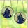 Fantasy Art Lovers' Mystical Stained Glass Guardian, Deep Blue Robe, Golden Lantern, Black Cat Moon Stained Glass Suncatcher - jGa_FL0ps3