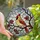 Nature Lovers' Intricate Stained Glass Cardinal Bird Jewel Tone Winter Berry Mosaic Stained Glass Suncatcher - 1