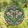 Gothic Style Enthusiasts' Jewel Tone Stained Glass Bat Heart, Iridescent Green Magenta Purple Mosaic Stained Glass Suncatcher - 4