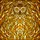 Owl Lovers' Golden Amber Yellow Black Intricate Tiffany Stained Glass Stylized Owl Head Moonlit Forest Mosaic Pattern Stained Glass Suncatcher - 7