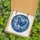 Wildlife Enthusiasts' Mid-Flight Blue Jay Stained Glass Art, Royal Blue Indigo Jewel Tone Sky Mosaic Stained Glass Suncatcher - J1pWfjaOA2