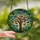 Art Lovers' Vibrant Jewel Tone Stained Glass Majestic Tree Butterflies Mosaic Art Stained Glass Suncatcher - oDVsffhENu