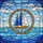 Ocean Lovers' Tiffany Style Stained Glass Sailboat Amber Blue Iridescent Ocean Mosaic Stained Glass Suncatcher - 7