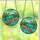 Nature Lovers' Tiffany Stained Glass Sea Turtle Mosaic Glowing Teal Aqua Blue Emerald Green Sky Landscape Art Stained Glass Suncatcher - 99hHeNaKOP