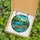Nature Lovers' Tiffany Stained Glass Sea Turtle Mosaic Glowing Teal Aqua Blue Emerald Green Sky Landscape Art Stained Glass Suncatcher - qfvXjDVsU2