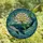 Ocean Lovers' Vibrant Stained Glass Whale & Peony, Emerald Green Teal Jewel Tone Aquatic Mosaic Stained Glass Suncatcher - 4