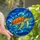 Ocean Enthusiasts' Vibrant Tiffany Stained Glass Sea Turtle Orange Green Blue Mosaic Art Stained Glass Suncatcher - 1