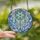 Art Lovers' Stained Glass Dreamcatcher Turquoise Gem Floral Feather Ethereal Sky Mosaic Stained Glass Suncatcher - 2