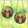 Cavalier Lovers' Tiffany Stained Glass Dog Portrait, Radiant Jewel Tone Mosaic Swirls Stained Glass Suncatcher - 3