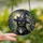 Magic Lovers' Intricate Tiffany Glass Black Cat Celestial Night Sky Mosaic Art Purple Yellow Green Stained Glass Suncatcher - 2