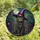 Witchy Cat Lovers' Tiffany Style Iridescent Stained Glass Gray Cat Purple Witch Hat Golden Moon Mystical Night Sky Mosaic Stained Glass Suncatcher - 4