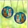 Dog Lovers' Radiant Tiffany Stained Glass Mosaic Two Expressive Dogs Vibrant Blue Orange Golden Brown Jewel Tones Stained Glass Suncatcher - 3