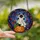 Halloween Cat Lovers' Whimsical Ghost Cat Pumpkin Tiffany Stained Glass Art Mosaic Vibrant Orange Emerald Green Stained Glass Suncatcher - 2