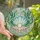 Ocean Enthusiasts' Tiffany Stained Glass Seashell Pearl Intricate Ocean Wave Mosaic Light Blue Pastel Pink Teal Green Stained Glass Suncatcher - 1