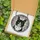 Cat Lovers' Stained Glass Tuxedo Cat Portrait Bright Green Eyes Iridescent Pink Gray Mosaic Stained Glass Suncatcher - 5