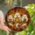 Autumn Enthusiasts' Whimsical Stained Glass Ghosts Pumpkin Pie Mug Amber Orange Red Mosaic Stained Glass Suncatcher - 1