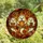 Autumn Enthusiasts' Whimsical Stained Glass Ghosts Pumpkin Pie Mug Amber Orange Red Mosaic Stained Glass Suncatcher - 4