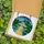 Sci-Fi Fans' Iridescent Jewel Tone Stained Glass UFO Alien Beam Geometric Mountain Mosaic Stained Glass Suncatcher - 5