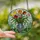 Floral Art Lovers' Vibrant Tiffany Stained Glass Tulip Bouquet Iridescent Emerald Mosaic Stained Glass Suncatcher - 2