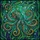Ocean Lovers' Intricate Tiffany Stained Glass Octopus Emerald Turquoise Gold Navy Marine Art Stained Glass Suncatcher - 4