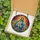 Faith-Inspired Dog Lovers' Stained Glass Jesus Shih Tzu Portrait, Radiant Halo, Wildflower Mosaic, Tiffany Jewel Tones Stained Glass Suncatcher - 5