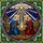 Inspirational Art Enthusiasts' Tiffany Stained Glass Holy Family Celestial Stable Mosaic Deep Blues Gold Reds Stained Glass Suncatcher - 7