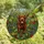 Labrador Owners' Vibrant Tiffany Style Stained Glass Chocolate Lab Running Wildflower Floral Mosaic Pattern Stained Glass Suncatcher - 4