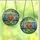 Owl Lovers' Intricate Stained Glass Three Owls Forest Mosaic Jewel Tones Pattern Emerald Orange Blue Stained Glass Suncatcher - 3