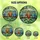 Owl Lovers' Intricate Stained Glass Three Owls Forest Mosaic Jewel Tones Pattern Emerald Orange Blue Stained Glass Suncatcher - 6