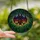 Mystical Art Admirers Deep Violet Amber Stained Glass Cosmic Bat Twilight Forest Mosaic Stained Glass Suncatcher - 2