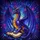 Fantasy Art Lovers' Intricate Tiffany Stained Glass Dragon Celestial Book Purple Blue Gold Nebula Stained Glass Suncatcher - 7