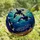 Ocean Lovers' Intricate Tiffany Stained Glass Dynamic Orca Underwater Mosaic Deep Blue Teal Jewel Tones Stained Glass Suncatcher - Hj8mkUOj1e