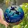 Ocean Lovers' Intricate Tiffany Stained Glass Dynamic Orca Underwater Mosaic Deep Blue Teal Jewel Tones Stained Glass Suncatcher - _ISHEXRo_b