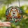 Romantic Souls' Vibrant Stained Glass Fox Heart Wildflower Mosaic Stained Glass Suncatcher - 2