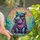 Animal Lovers' Colorful Intricate Tiffany Stained Glass Baby Hippo Mosaic Art Jewel Tones Stained Glass Suncatcher - 3rsXYB0joH