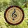 Music & Art Enthusiasts' Intricate G-Clef Stained Glass Style Mosaic Art Jewel-Toned Radial Pattern with Black Lead Lines Stained Glass Suncatcher - 4