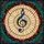 Music & Art Enthusiasts' Intricate G-Clef Stained Glass Style Mosaic Art Jewel-Toned Radial Pattern with Black Lead Lines Stained Glass Suncatcher - 7