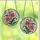 Botanical Art Lovers' Vibrant Stained Glass Fuchsia Pink Stargazer Lily Emerald Green Ripple Mosaic Stained Glass Suncatcher - 3