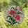 Botanical Art Lovers' Vibrant Stained Glass Fuchsia Pink Stargazer Lily Emerald Green Ripple Mosaic Stained Glass Suncatcher - 4