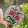 Botanical Art Lovers' Vibrant Stained Glass Fuchsia Pink Stargazer Lily Emerald Green Ripple Mosaic Stained Glass Suncatcher - 1